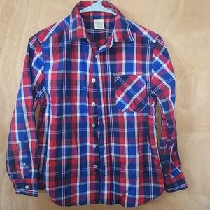 Boys faded glory button down shirt size large 10/12